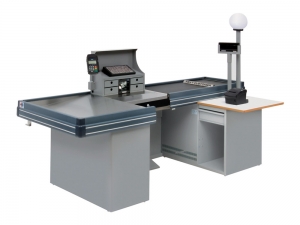 CHECKOUT COUNTERS WITH CONVEYOR BELT